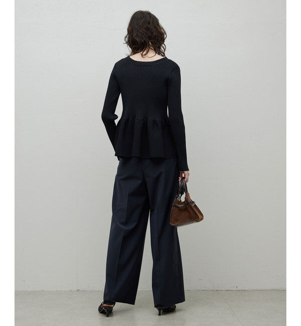  「【前後2way】ペプラム2WAYカーデ」|ニット・セーター|