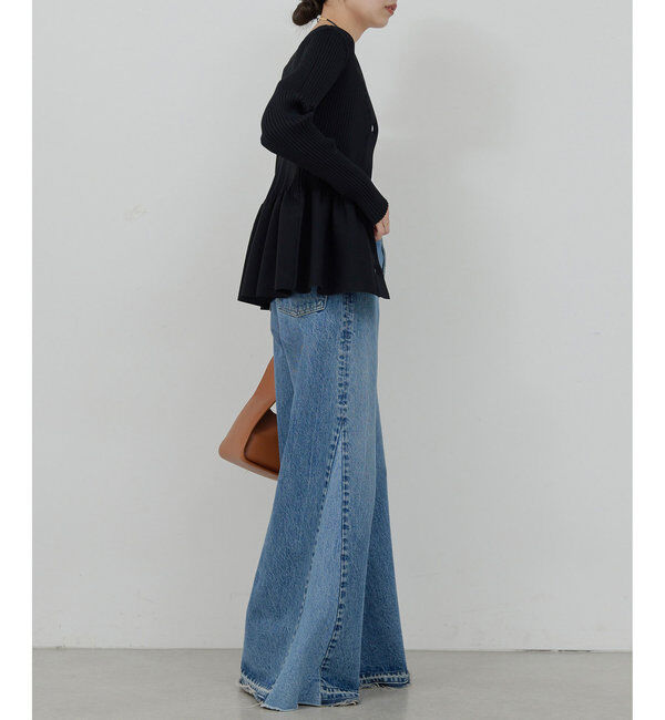  「【前後2way】ペプラム2WAYカーデ」|ニット・セーター|