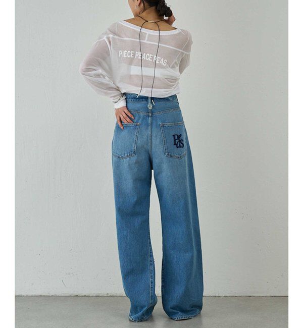  「【PEAS】シアーフットボールTシャツ」|Tシャツ・カットソー|