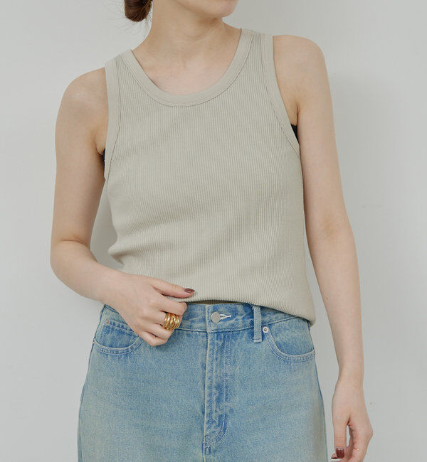  「リブタンクトップ」|Tシャツ・カットソー|