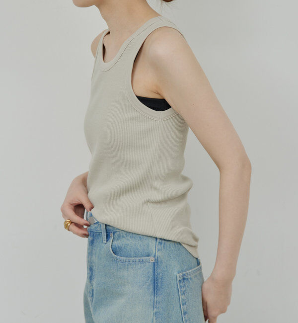  「リブタンクトップ」|Tシャツ・カットソー|