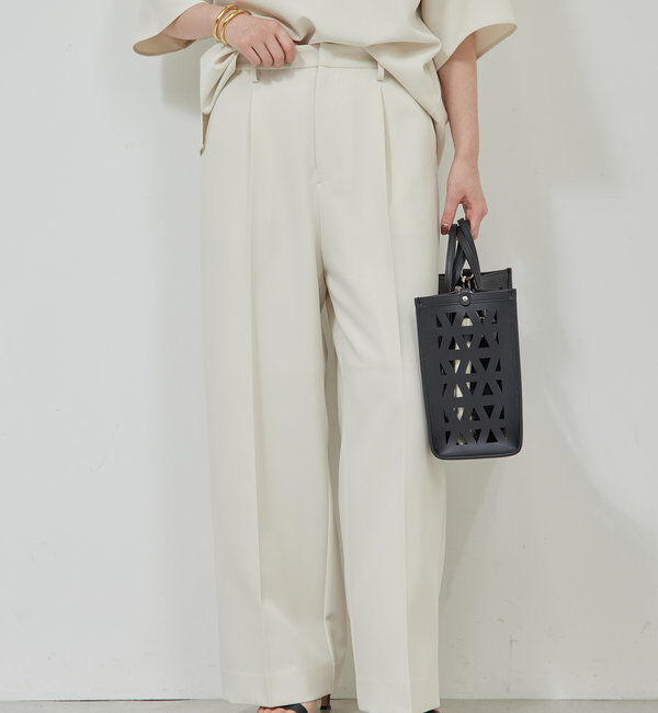  「【セットアップ対応】センタープレスパンツ」|チノ|