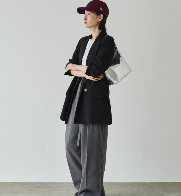  「ソフトレザーシンプルショルダーバッグ［silver］」|ショルダー・メッセンジャー|