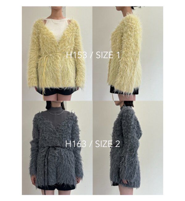  「エアリーシャギーカーディガン」|カーディガン|