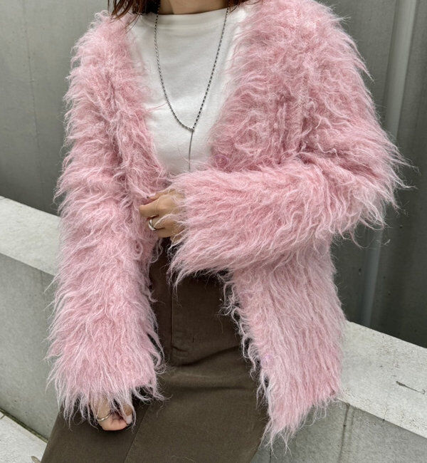  「エアリーシャギーカーディガン」|カーディガン|