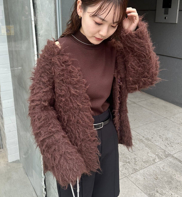  「エアリーシャギーカーディガン」|カーディガン|