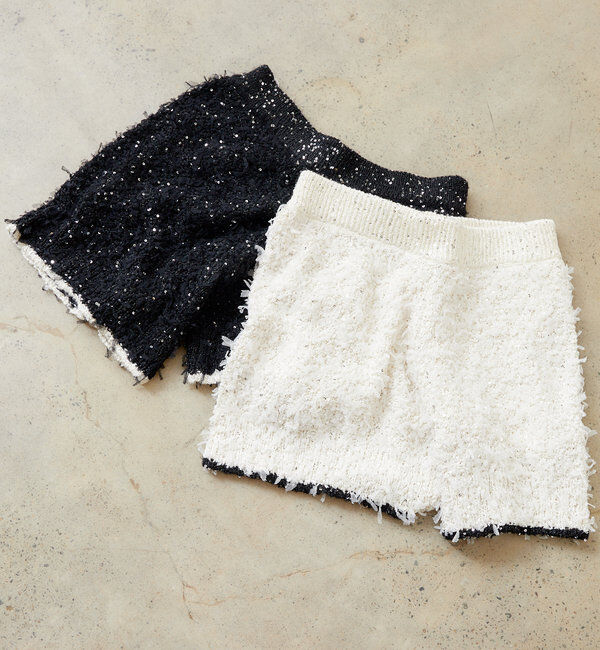  「スパンコールニットパンツ」|チノ|