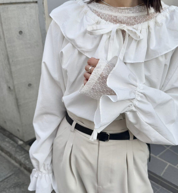  「リボンボリュームブラウス」|シャツ・ブラウス|