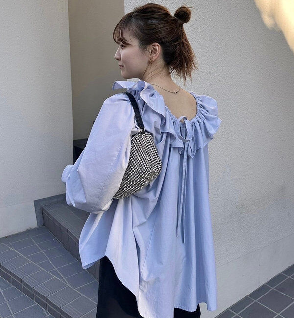  「リボンボリュームブラウス」|シャツ・ブラウス|