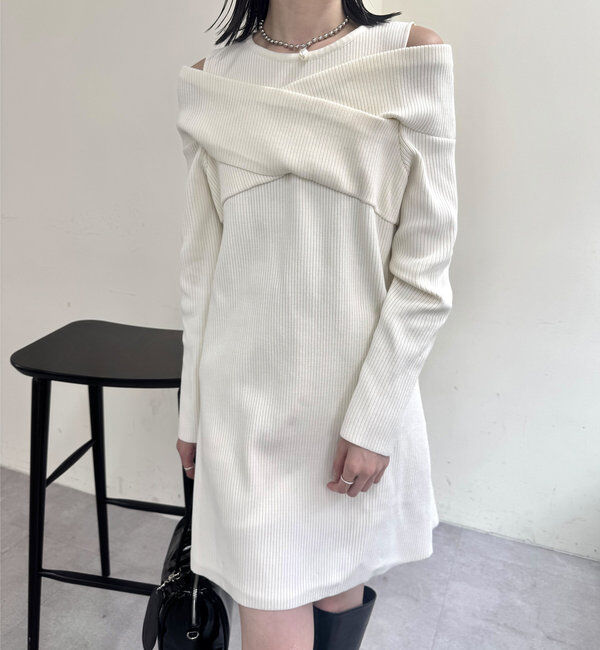  「クロスニットワンピース」|ワンピース|