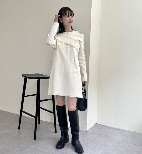  「クロスニットワンピース」|ワンピース|