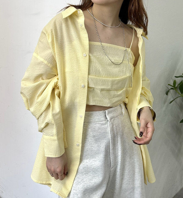  「ビスチェセットBIGシャツ」|シャツ・ブラウス|