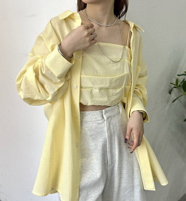  「ビスチェセットBIGシャツ」|シャツ・ブラウス|