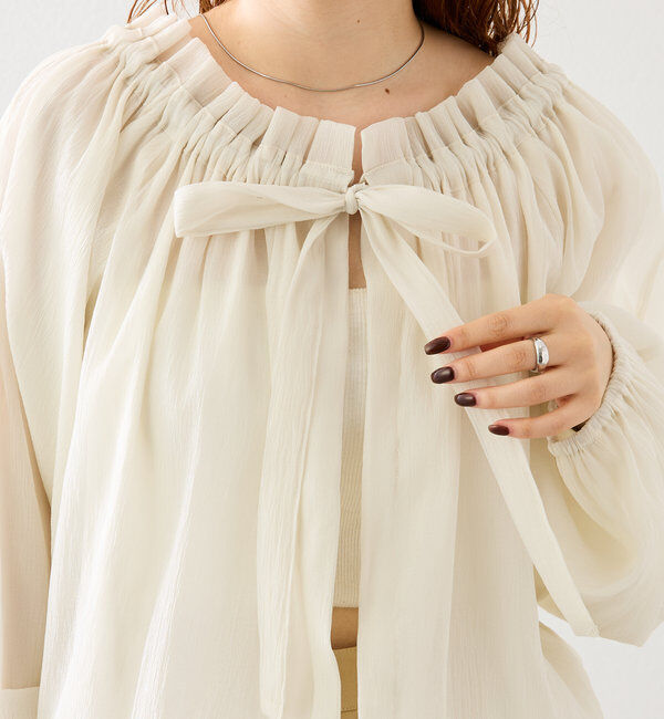  「ホイップリボンブラウス」|シャツ・ブラウス|