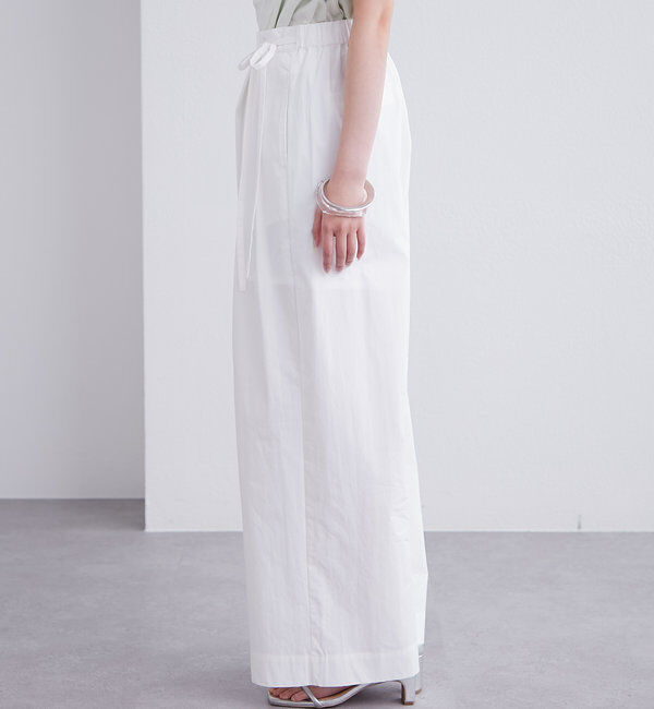  「ラップタックワイドパンツ」|チノ|