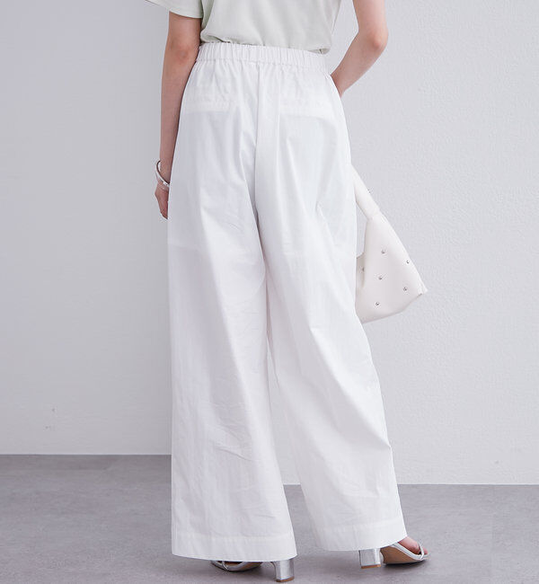  「ラップタックワイドパンツ」|チノ|