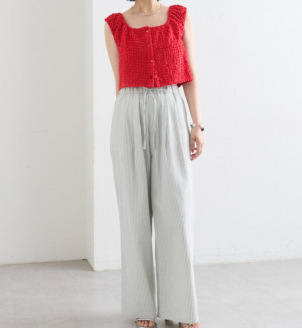  「シャーリングスクエアショートタンク」|シャツ・ブラウス|