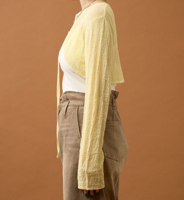  「シアーニットボレロ」|カーディガン|