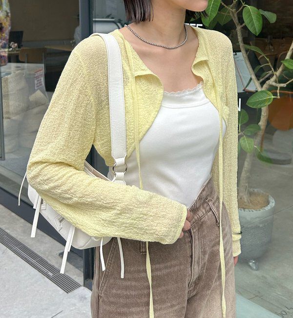  「シアーニットボレロ」|カーディガン|