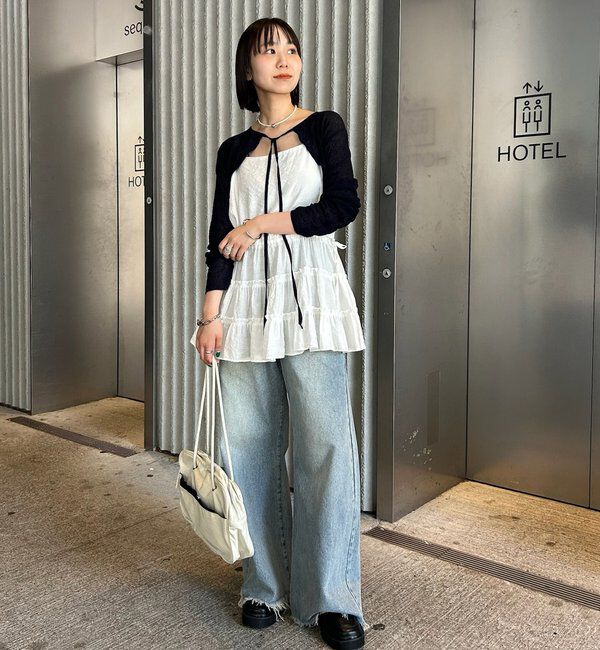  「シアーニットボレロ」|カーディガン|