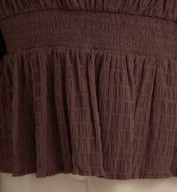  「スクエアシャーリングブラウス」|シャツ・ブラウス|