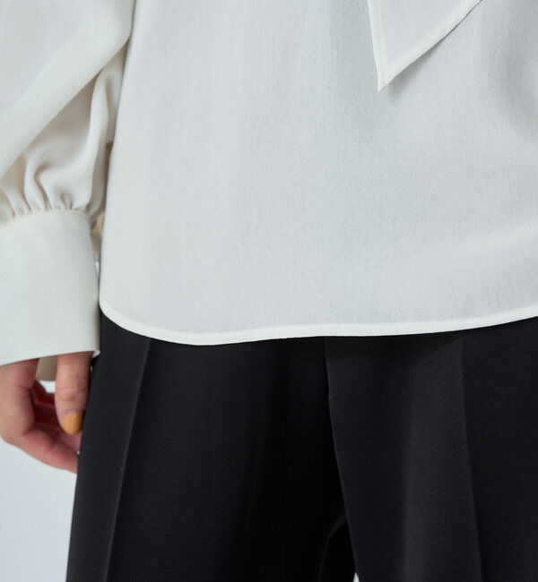  「【Atelier N5/アトリエヌメロサンク】シフォンボウタイブラウス」|シャツ・ブラウス|