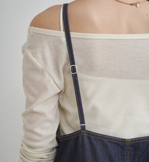  「デニムキャミサロペット」|ワンピース|