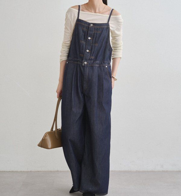  「デニムキャミサロペット」|ワンピース|