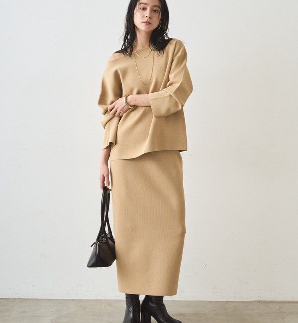  「スムースボートネックニット」|ニット・セーター|