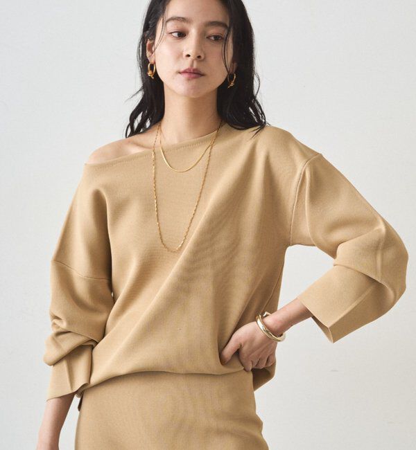  「スムースボートネックニット」|ニット・セーター|