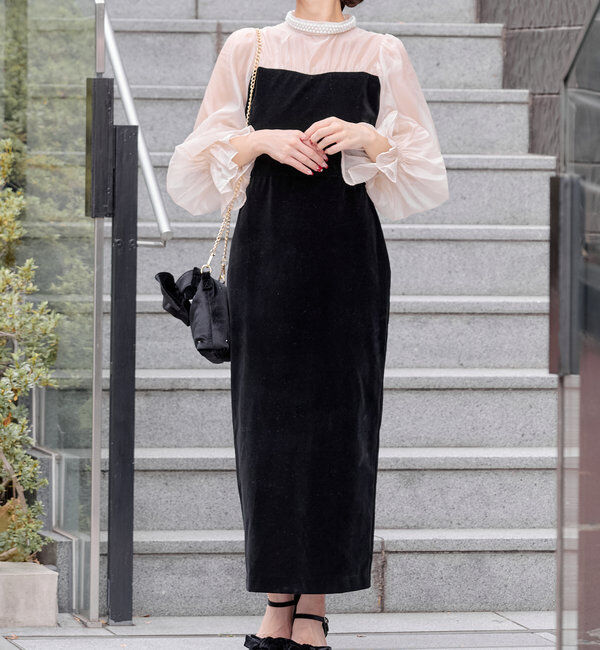  「リボンビジューミュール」|パンプス|