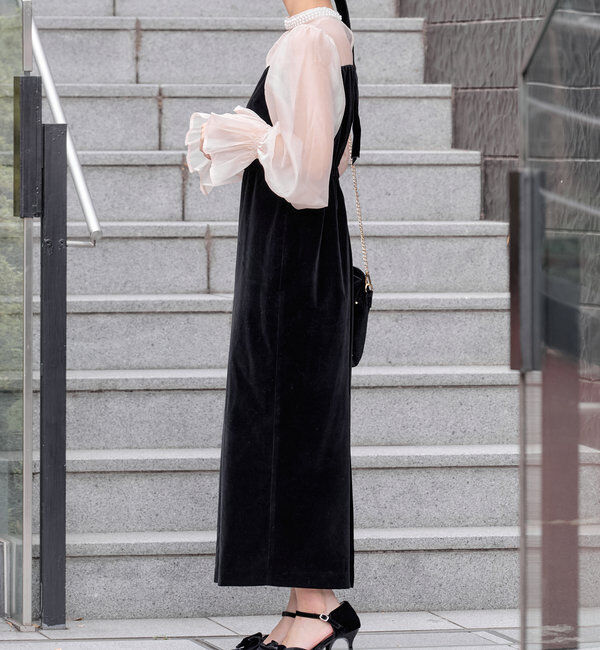  「リボンビジューミュール」|パンプス|