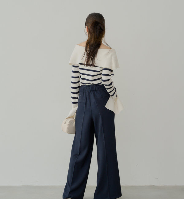  「ビックカラーリブニット」|ニット・セーター|