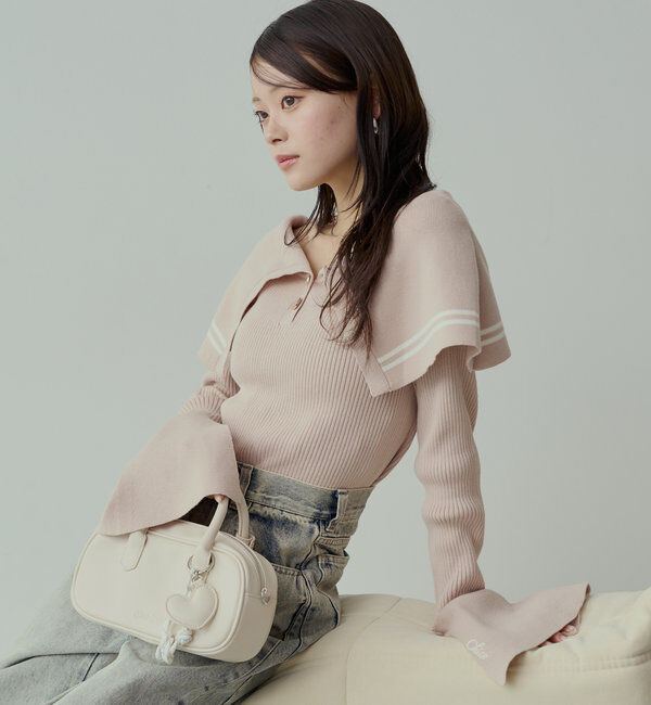  「ビックカラーリブニット」|ニット・セーター|