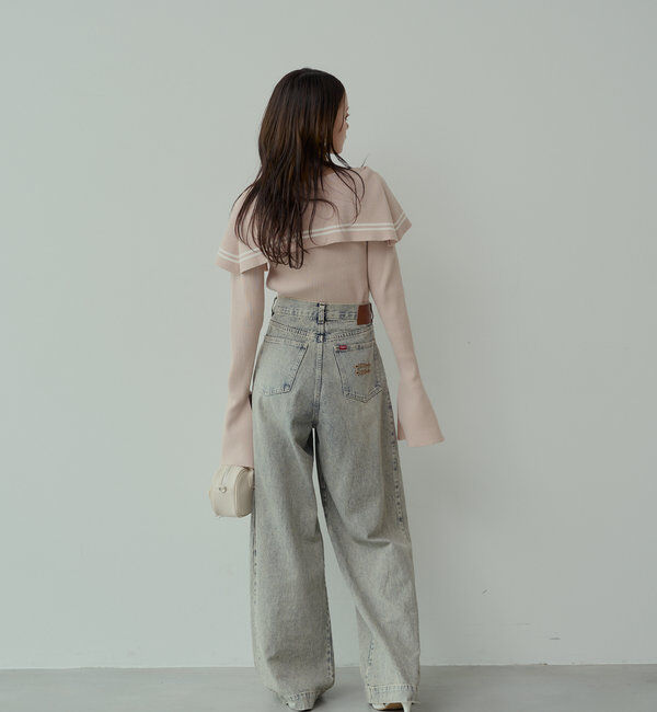  「ビックカラーリブニット」|ニット・セーター|