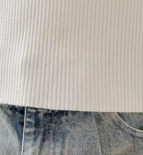  「ビックカラーリブニット」|ニット・セーター|