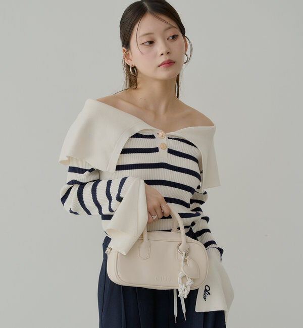  「ビックカラーリブニット」|ニット・セーター|