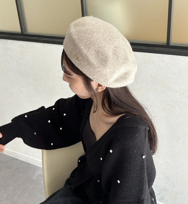  「【LE'MAGE オリジナル】1ポイントベレー帽」|ハット|