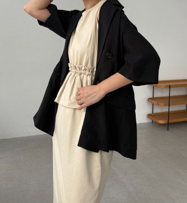  「【低身長サイズあり】バルーンペプラムワンピース」|ワンピース|