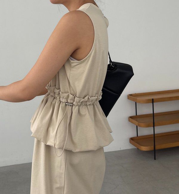  「【低身長サイズあり】バルーンペプラムワンピース」|ワンピース|