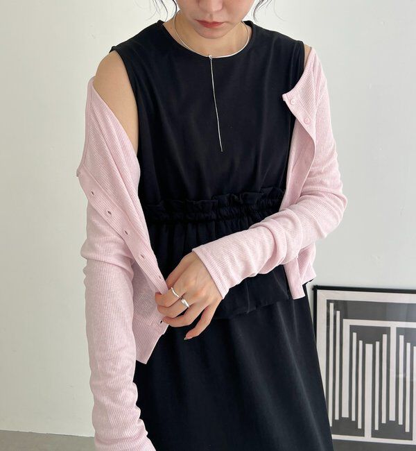  「【低身長サイズあり】バルーンペプラムワンピース」|ワンピース|