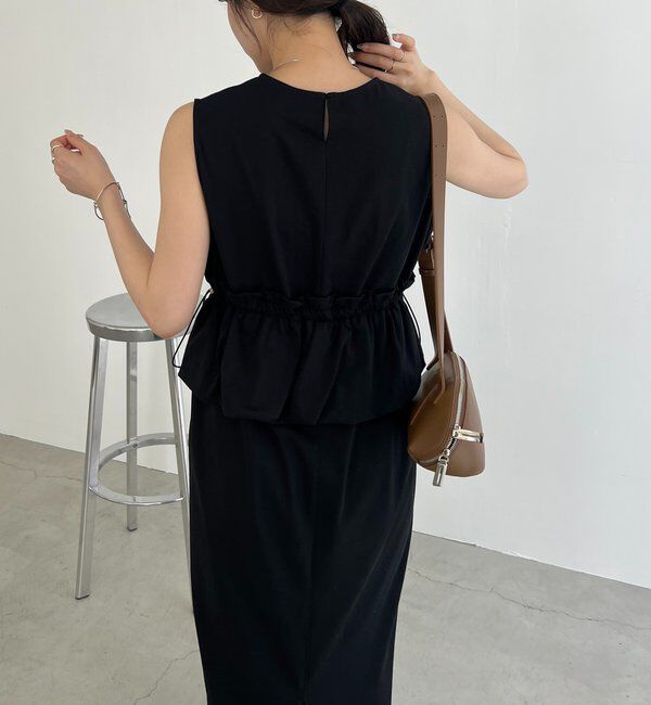  「【低身長サイズあり】バルーンペプラムワンピース」|ワンピース|