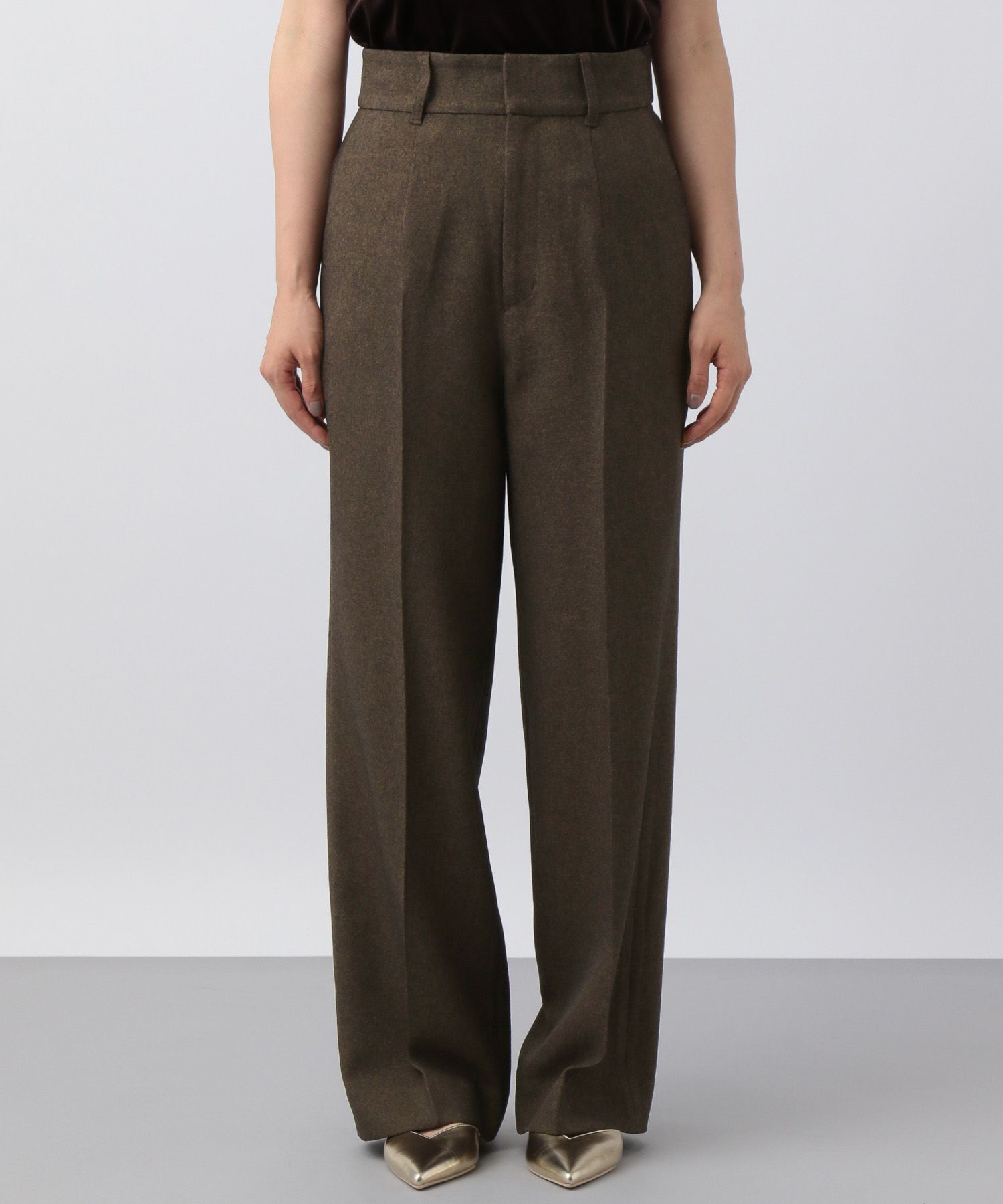 A part by 「【セットアップ対応】Wライクストレートパンツ」|スラックス|