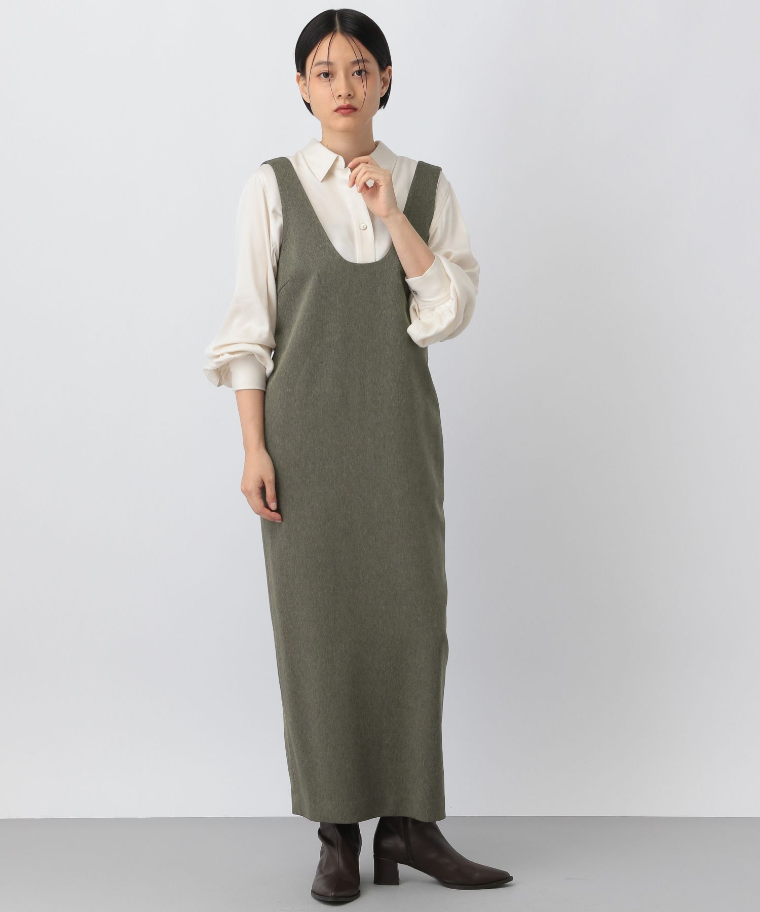 A part by 「Uネックジャンスカ」|ジャンパースカート|