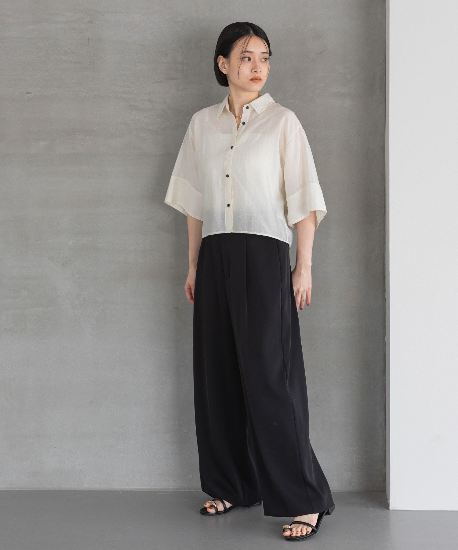A part by 「 ワイドスリーブショートシャツ」|シャツ・ブラウス|
