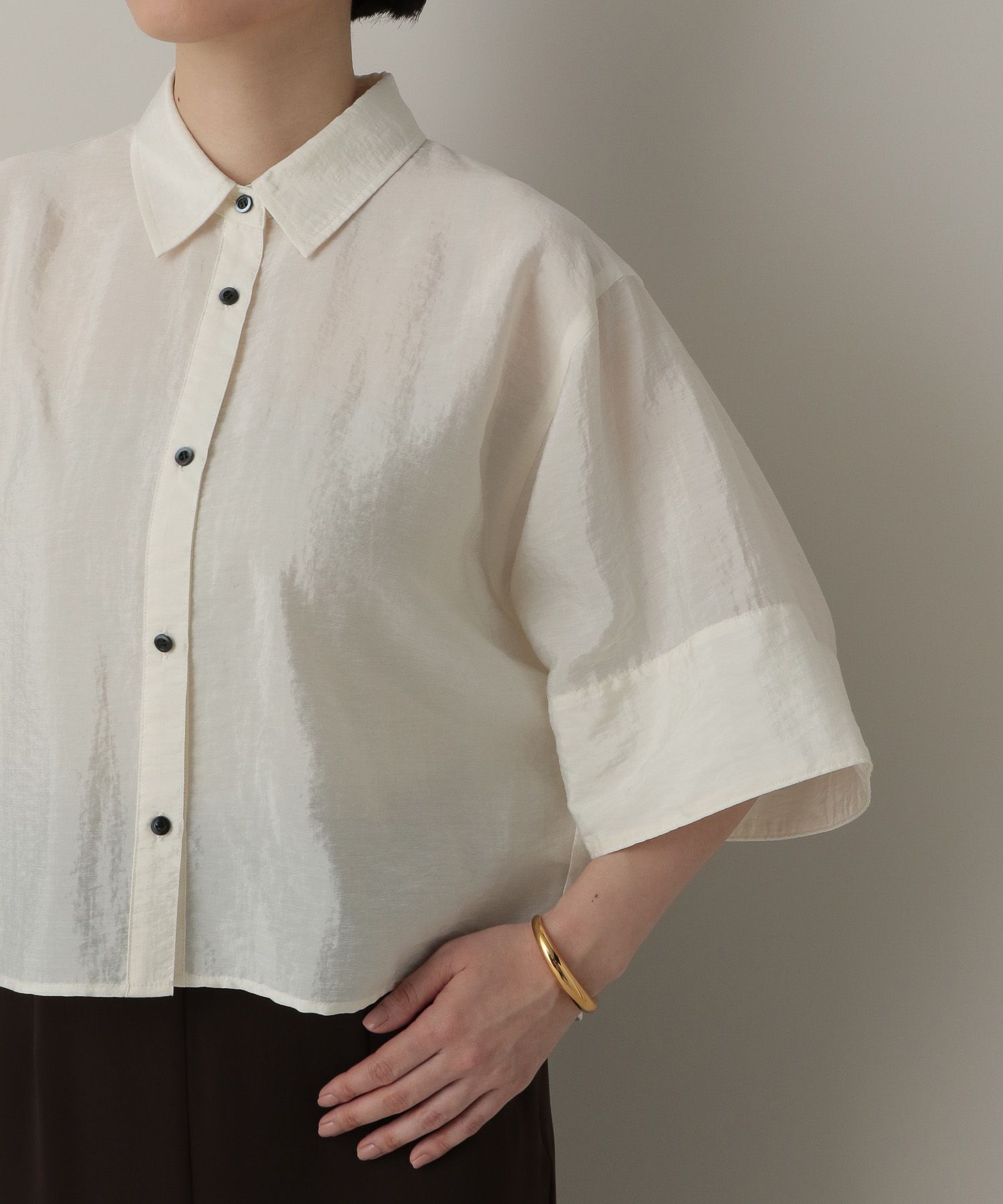 A part by 「 ワイドスリーブショートシャツ」|シャツ・ブラウス|