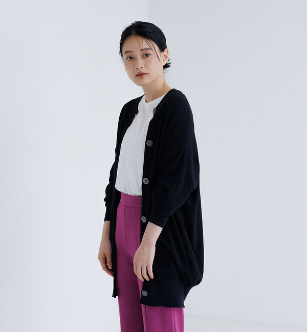 collex「ブークレニットカーディガン」|カーディガン|ダークネイビー