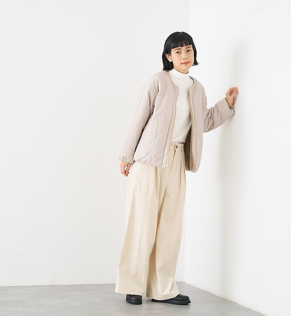 collex「キルト&times;ボアリバーシブル中綿ブルゾン」|ブルゾン・スタジャン|