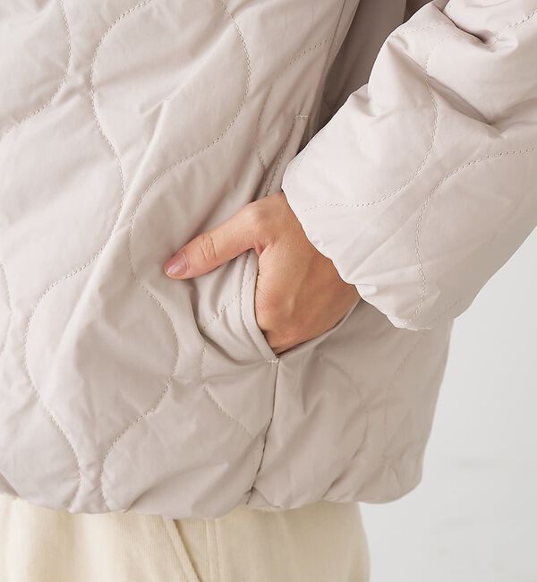 collex「キルト&times;ボアリバーシブル中綿ブルゾン」|ブルゾン・スタジャン|