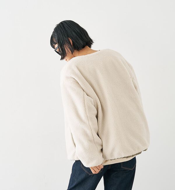 collex「キルト&times;ボアリバーシブル中綿ブルゾン」|ブルゾン・スタジャン|